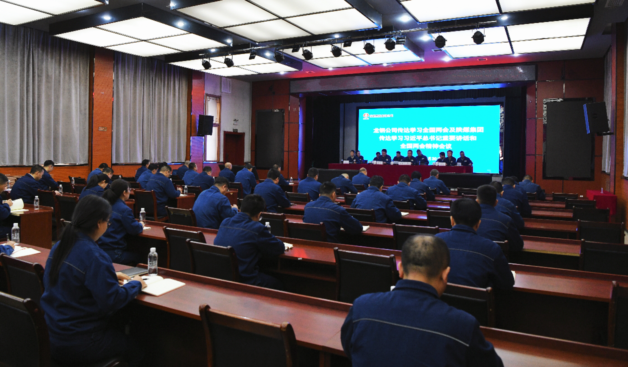 龍鋼公司召開專題會(huì)議 傳達(dá)學(xué)習(xí)全國(guó)兩會(huì)精神及陜煤集團(tuán)傳達(dá)學(xué)習(xí)習(xí)近平總書記重要講話和全國(guó)兩會(huì)精神
